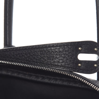 Hermes Taurillon Clemence Lindy 26 Black 9 of 11