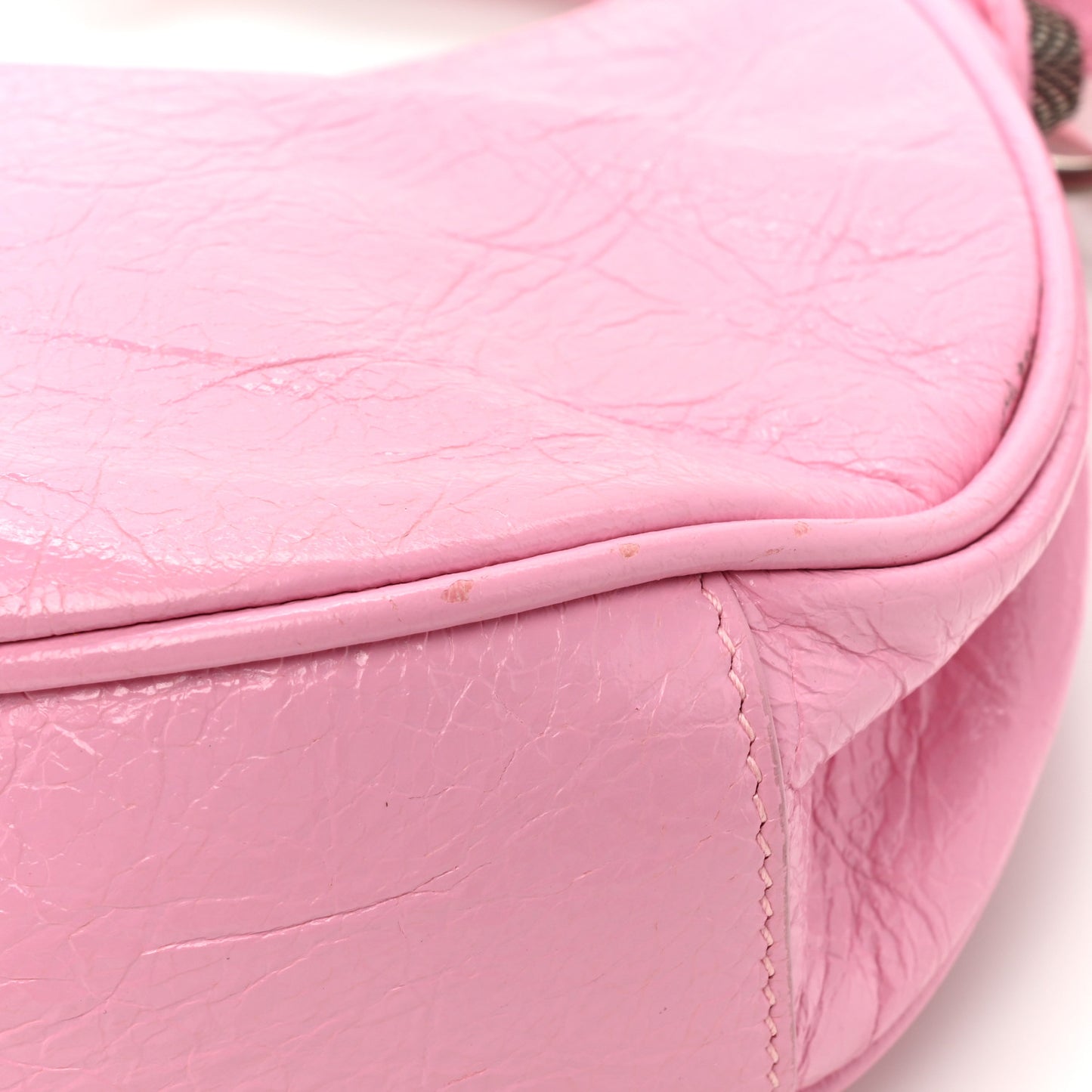 Agneau Arena Le Cagole Shoulder Bag XS Candy Pink
