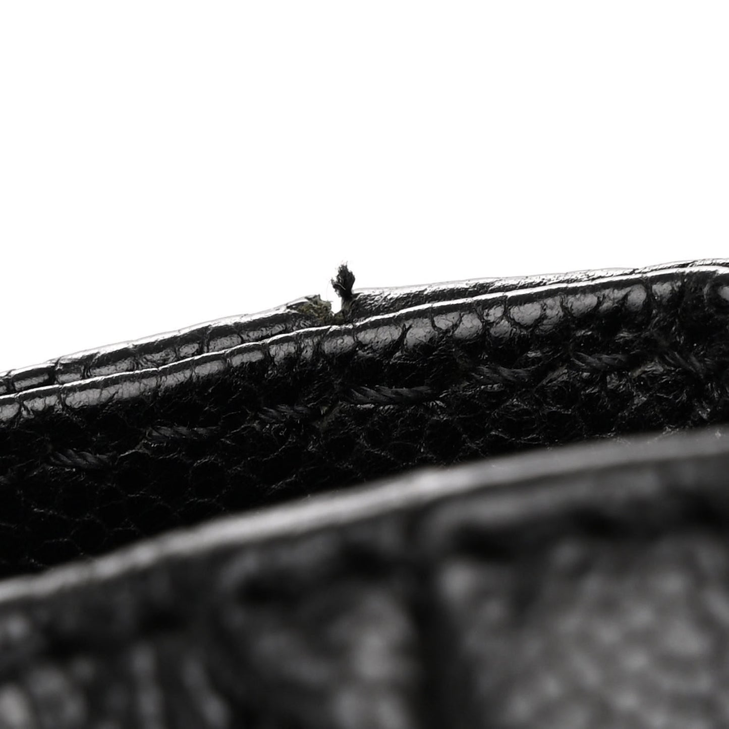 Glazed Calfskin Modern Chain Tote Black