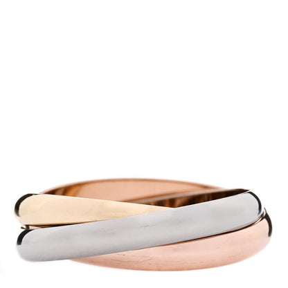 Cartier 18K Pink Yellow White Gold Classic Trinity Ring 57 8 3 of 5