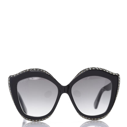 Gucci Crystal Cat Eye Sunglasses GG0118S Black 2 of 8
