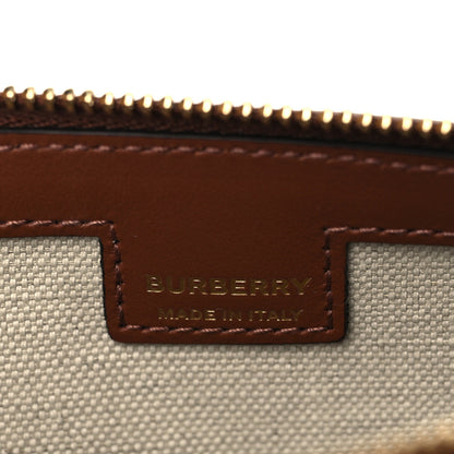 Burberry Canvas Calfskin Check Knitted Small Olympia Birch Brown 6 of 8