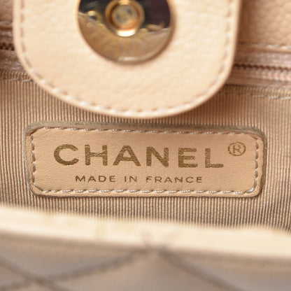 Chanel Caviar Quilted Petit Shopping Tote PST Beige Clair 6 of 16