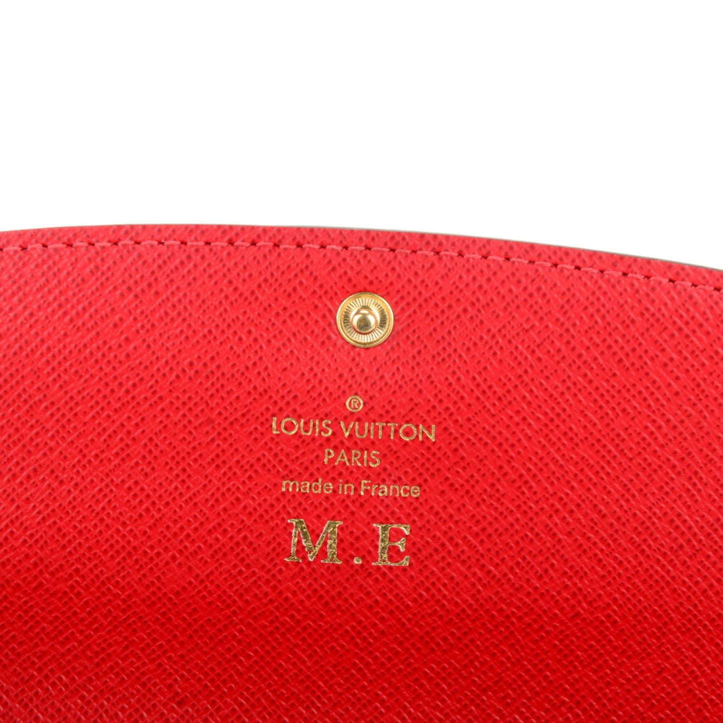 Damier Ebene Emilie Wallet Red