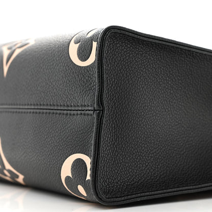 Louis Vuitton Empreinte Monogram Giant Onthego PM Black Beige 10 of 11