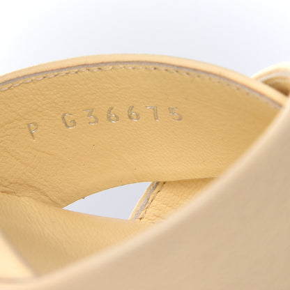 Chanel Lambskin Pearl Sandals 36.5 Beige Clair 10 of 13