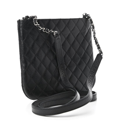 Chanel Aged Calfskin Quilted Crossbody Bag Black 3 of 10