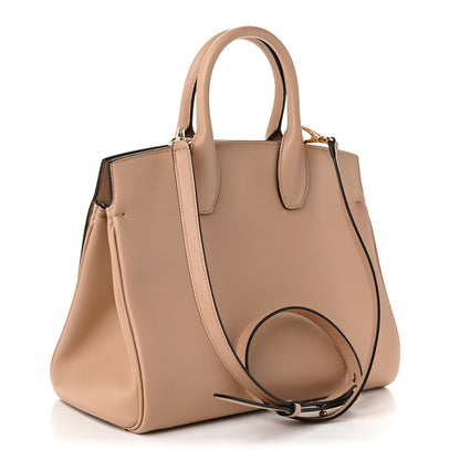 Salvatore Ferragamo Calfskin Medium Studio Bag Daino 3 of 9