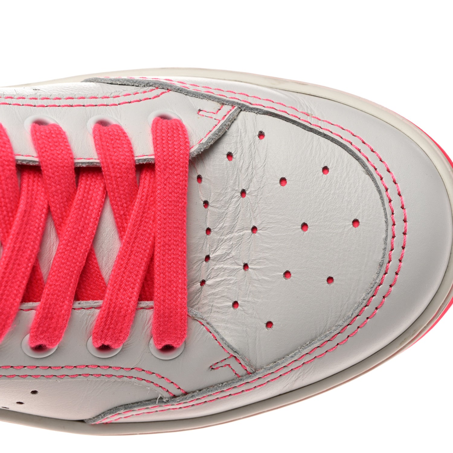 Chanel Calfskin Womens Logo Sneaker 40.5 Fuchsia White 12 of 12