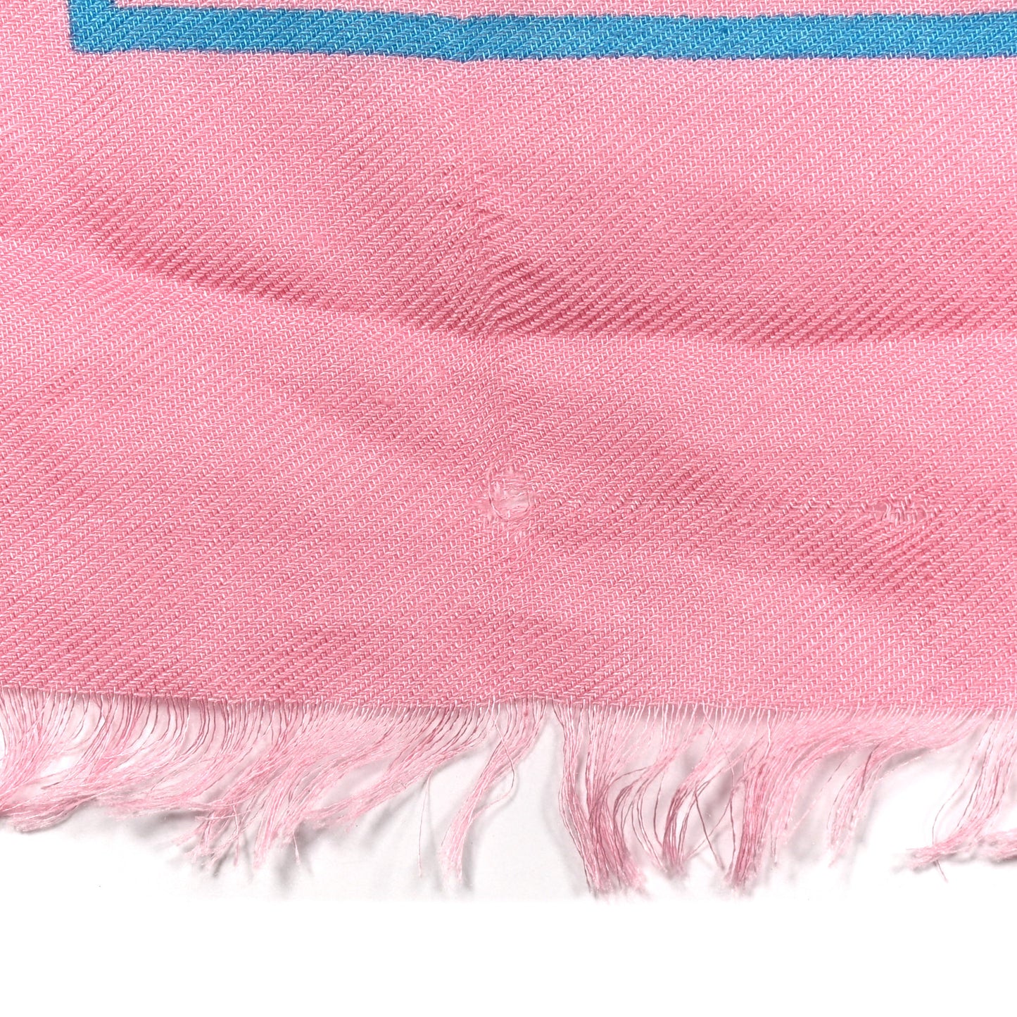 Silk Twill GG Monogram Bee Scarf Roseate Sky Blue
