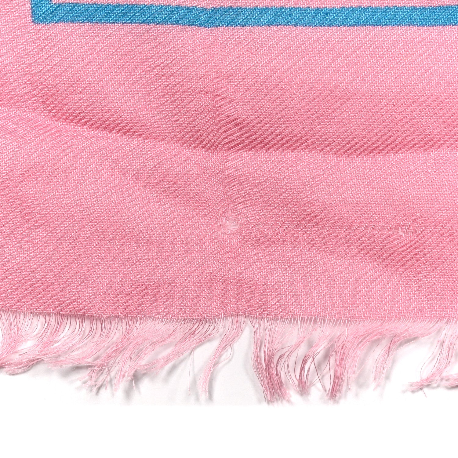 Gucci Silk Twill GG Monogram Bee Scarf Roseate Sky Blue 3 of 3