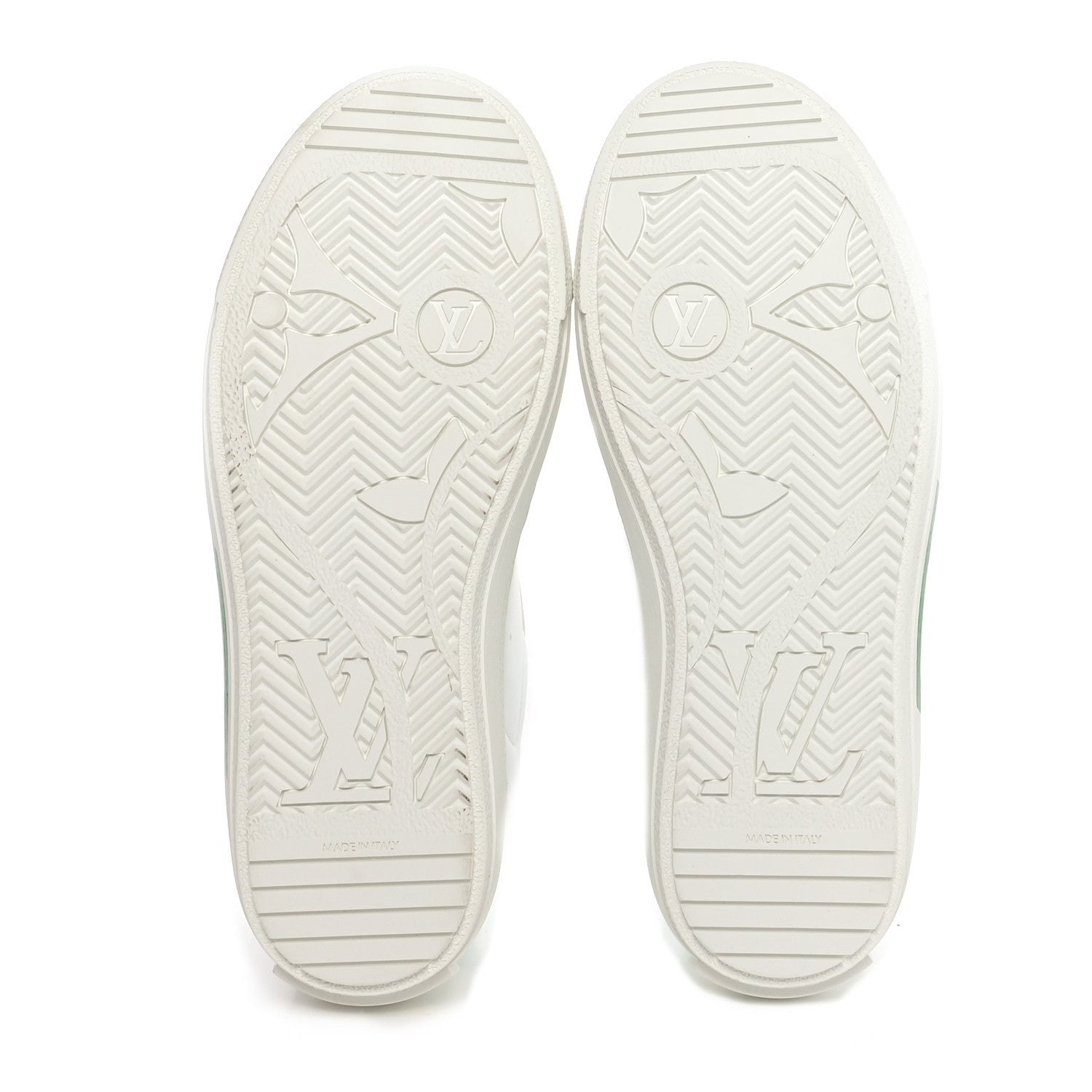 Louis Vuitton Calfskin Charlie Sneaker 37 White Green 6 of 8