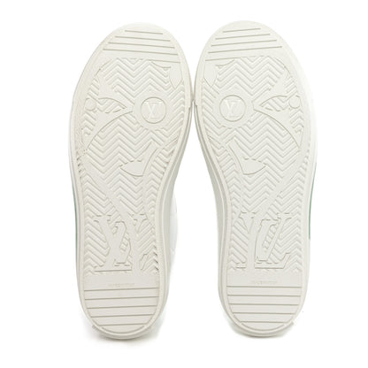 Louis Vuitton Calfskin Charlie Sneaker 37 White Green 6 of 8