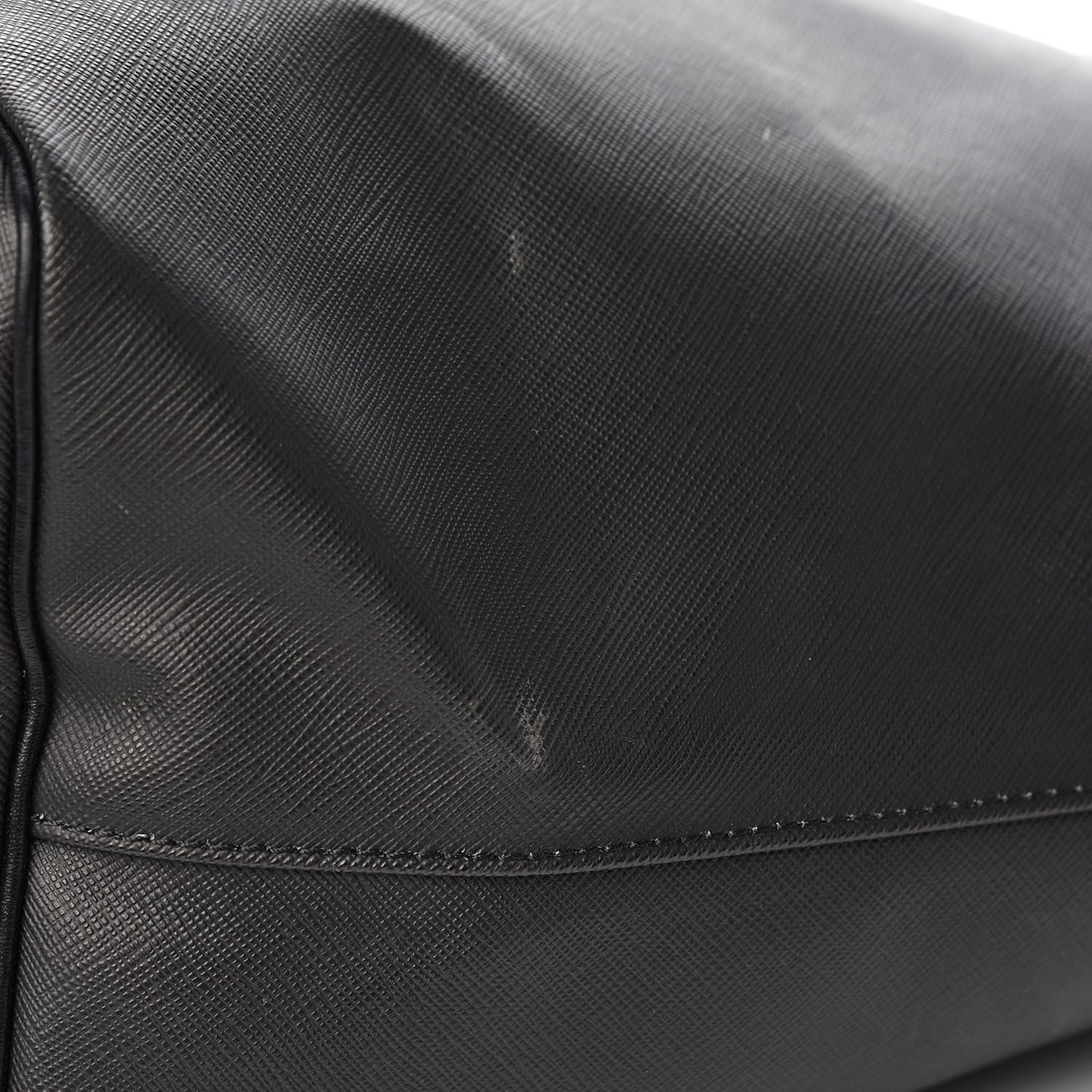 Textured Coated Canvas Rottweiler Pint Large Antigona Tote Black