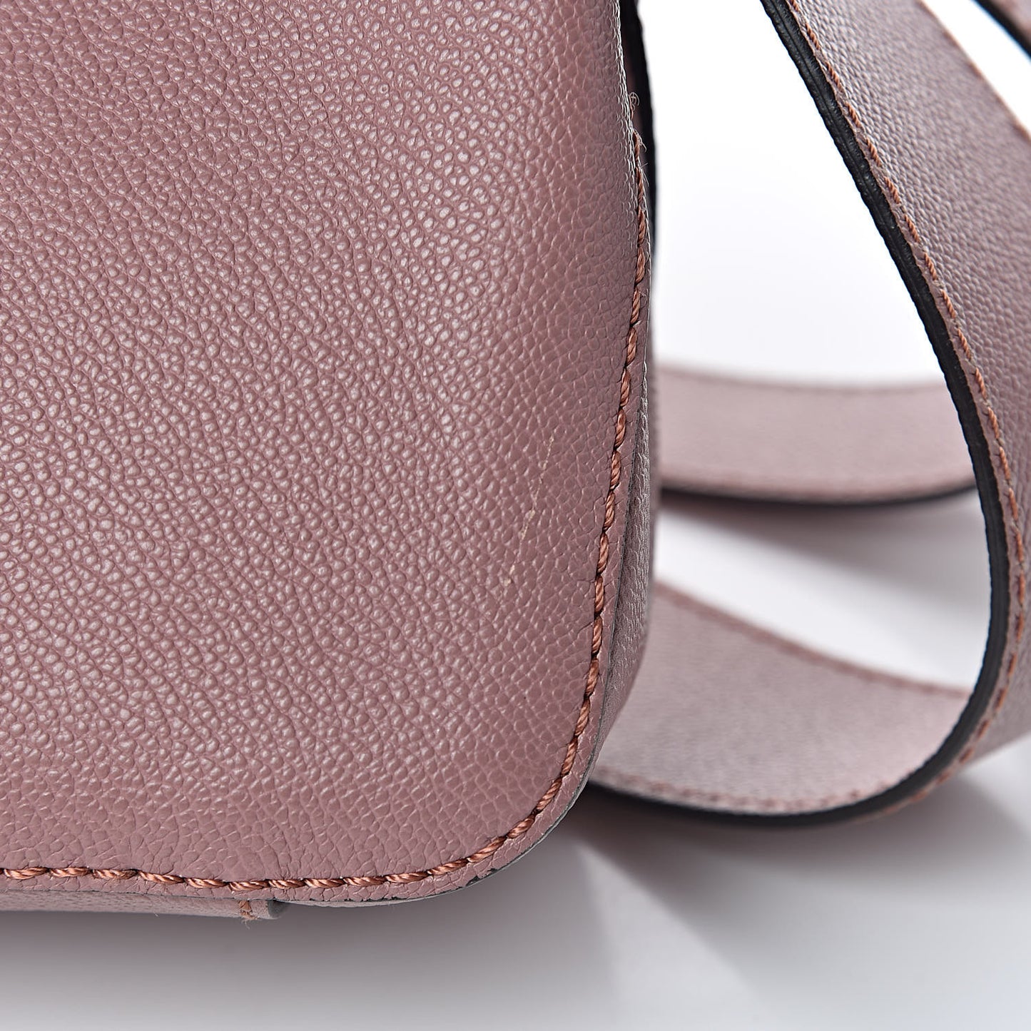 Soft Grain Calfskin Small Helmsley Crossbody Mauve Pink