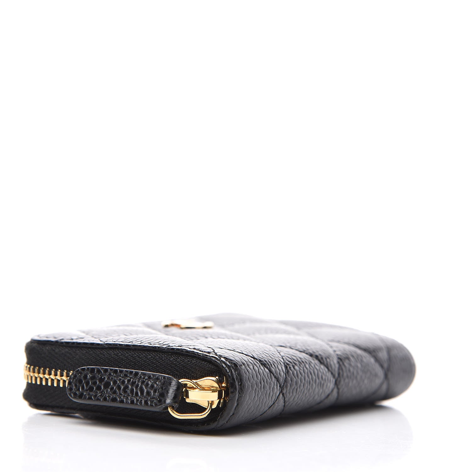 Chanel Caviar Quilted Zip Coin Purse Black 4 of 11