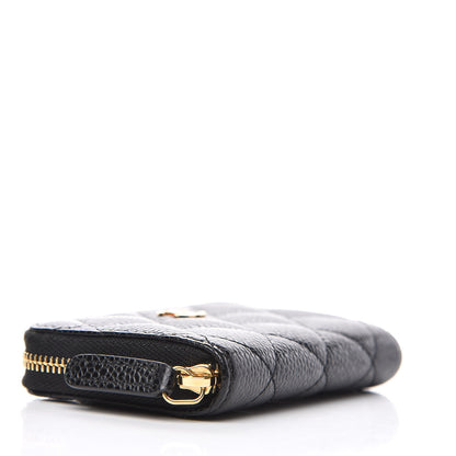 Chanel Caviar Quilted Zip Coin Purse Black 4 of 11