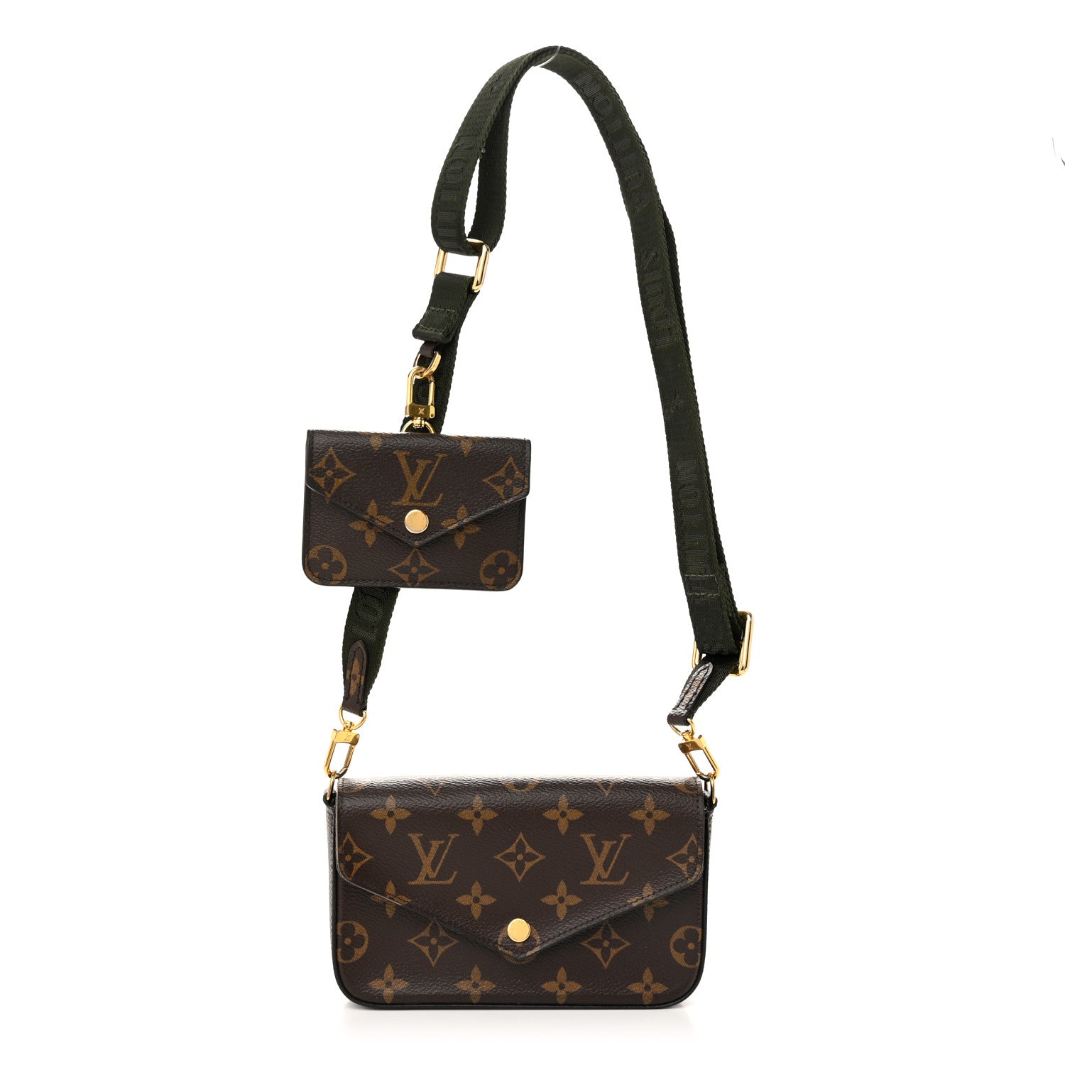 Louis Vuitton Monogram Felicie Strap & Go Kaki 1 of 11