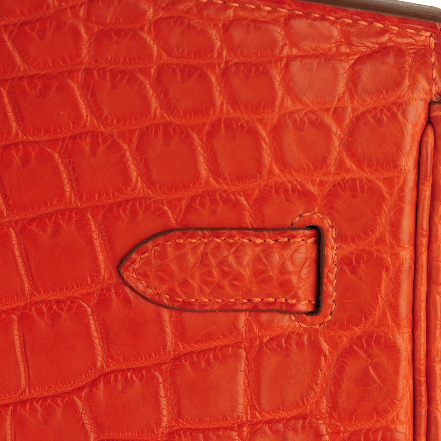 Matte Niloticus Crocodile Birkin 35 Orange
