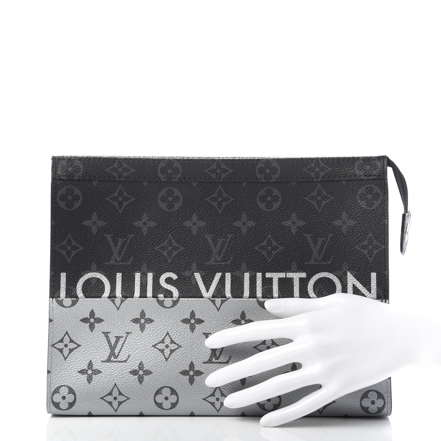 Louis Vuitton Monogram Eclipse Split Pochette Voyage MM 2 of 8