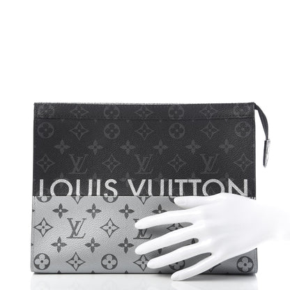 Louis Vuitton Monogram Eclipse Split Pochette Voyage MM 2 of 8