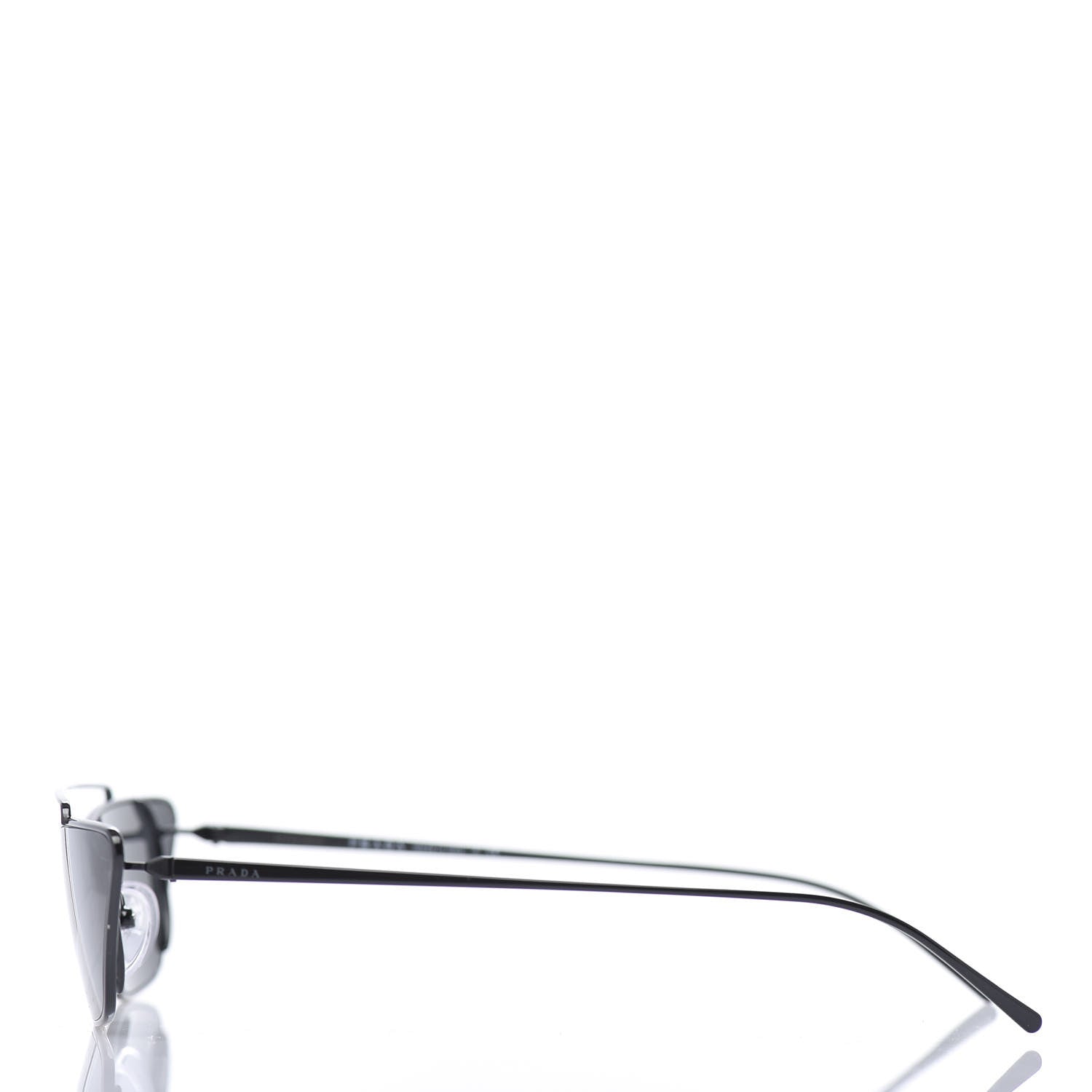 Prada Cat Eye Sunglasses SPR 64U Black 3 of 7
