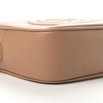 Gucci Pebbled Calfskin Small Soho Disco Bag Rose Beige 9 of 10