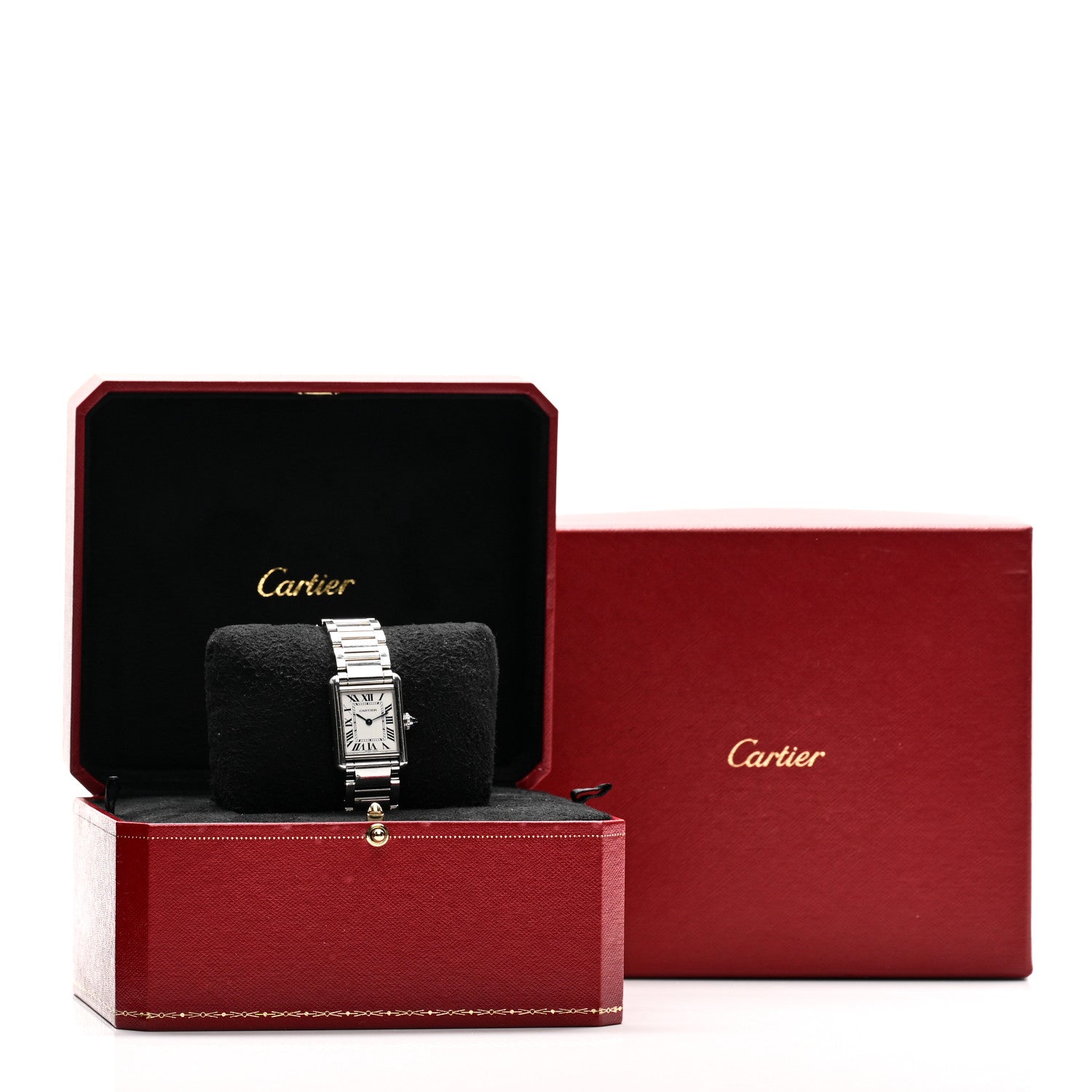 Cartier Stainless Steel 22mm Tank Must Quartz Watch 1775966