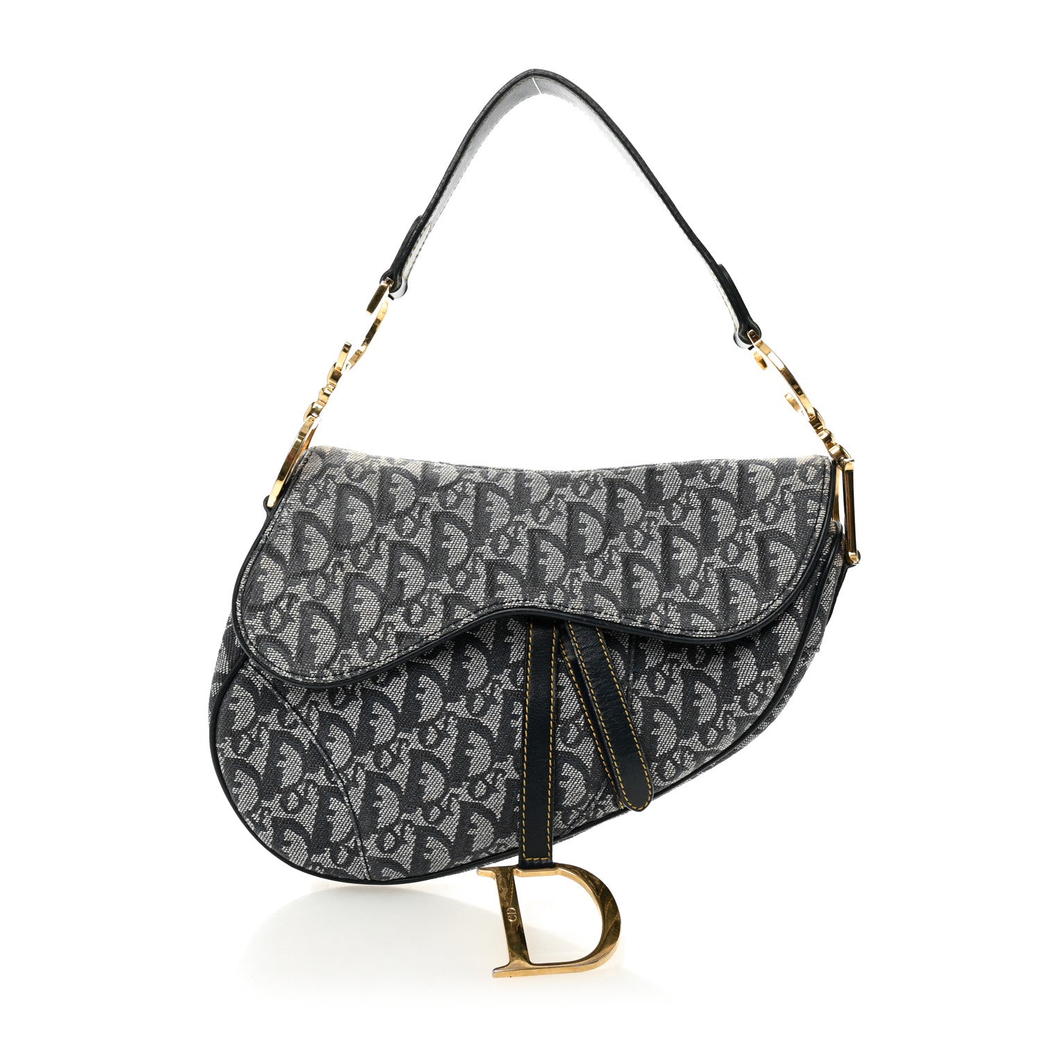 Christian Dior Monogram Saddle Bag Blue 1 of 10