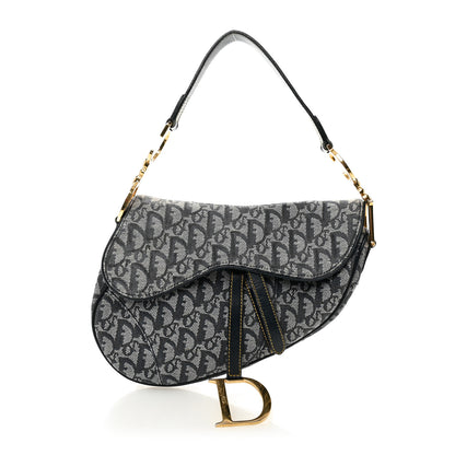 Christian Dior Monogram Saddle Bag Blue 1 of 10