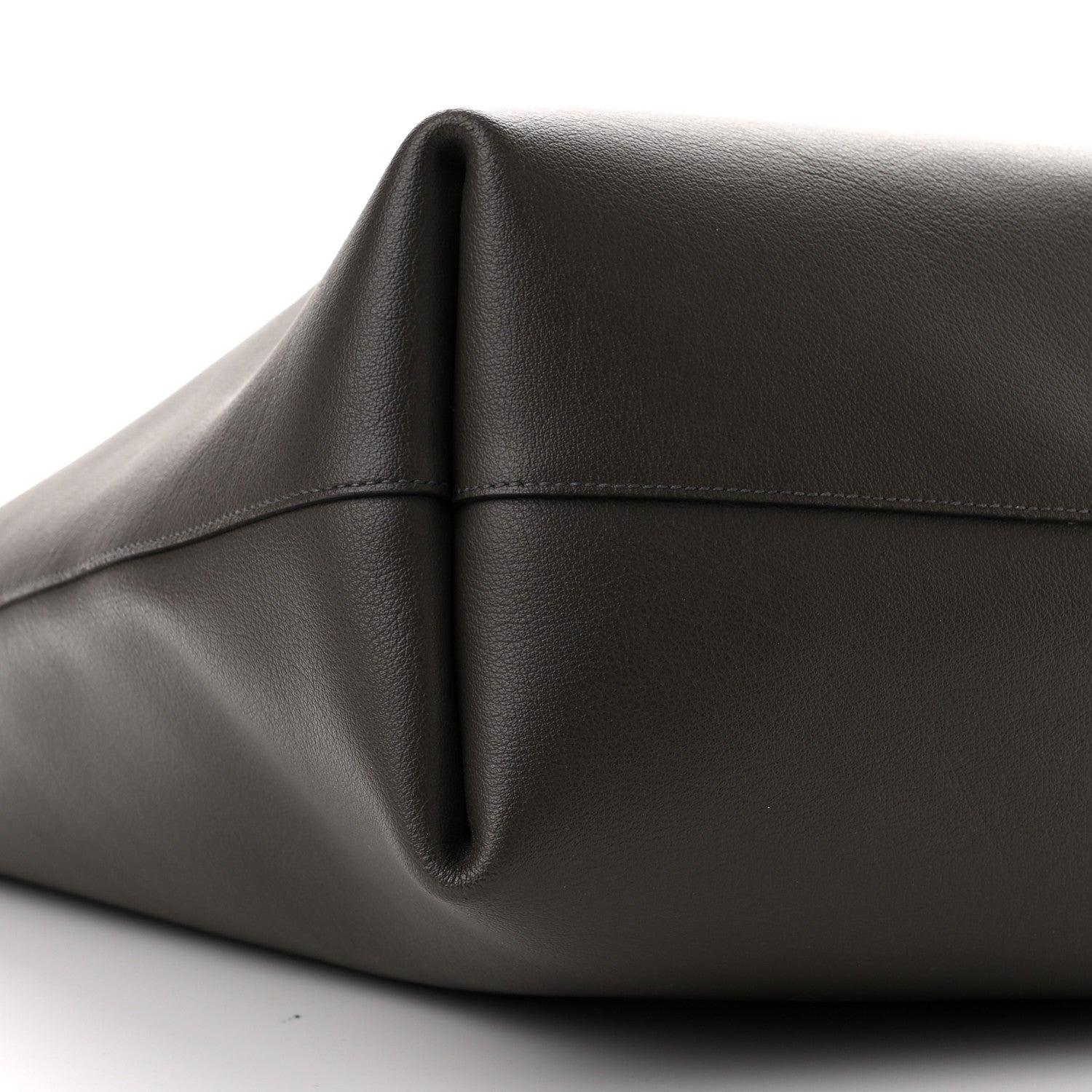 Saint Laurent Calfskin Large Shopping Tote Black Earth 10 of 11