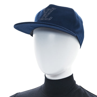 Louis Vuitton Cotton Chain Logo Cap M Navy 2 of 9