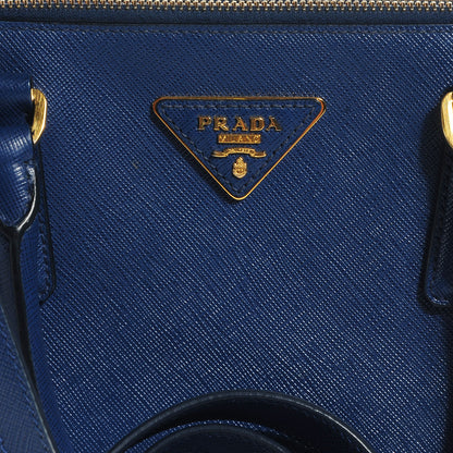 Prada Saffiano Lux Medium Double Zip Tote Bluette 10 of 10