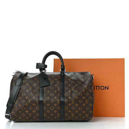 Louis Vuitton Monogram Macassar Keepall Bandouliere 45 11 of 11