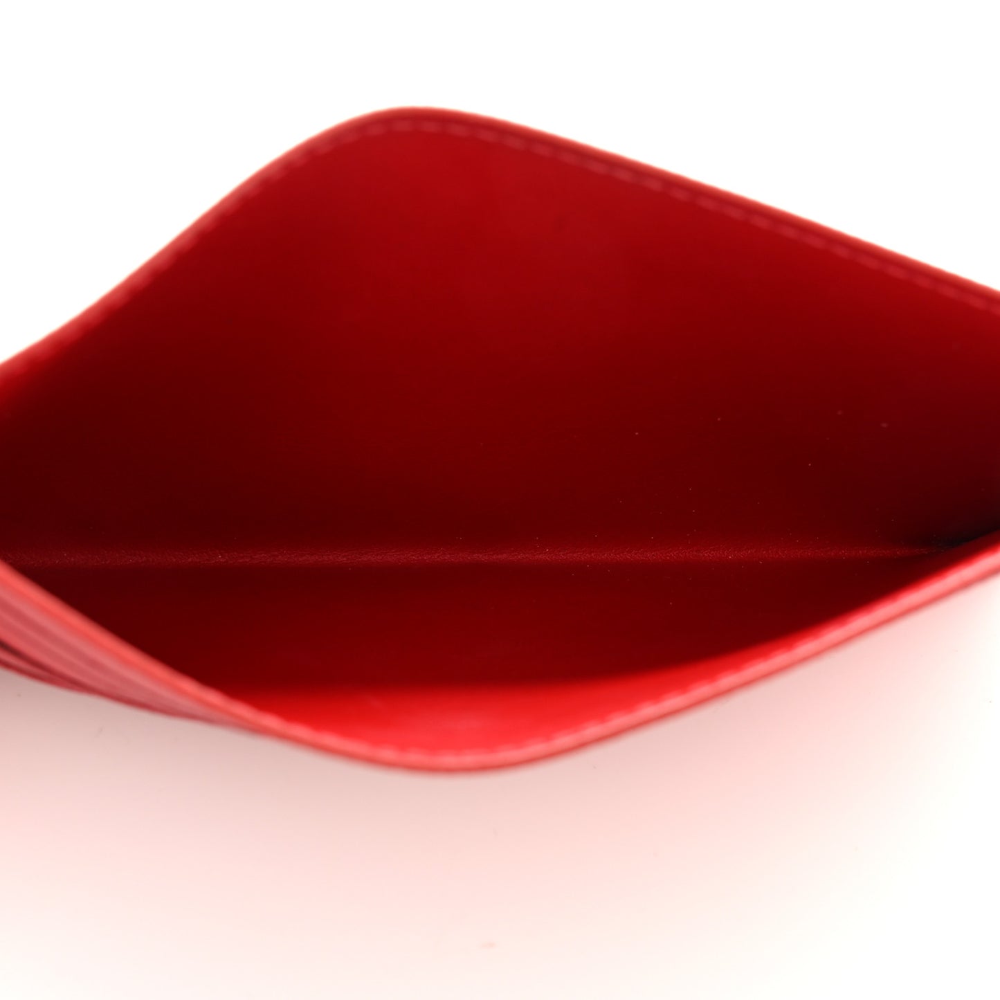 Calfskin Felicie Card Holder Insert Scarlet