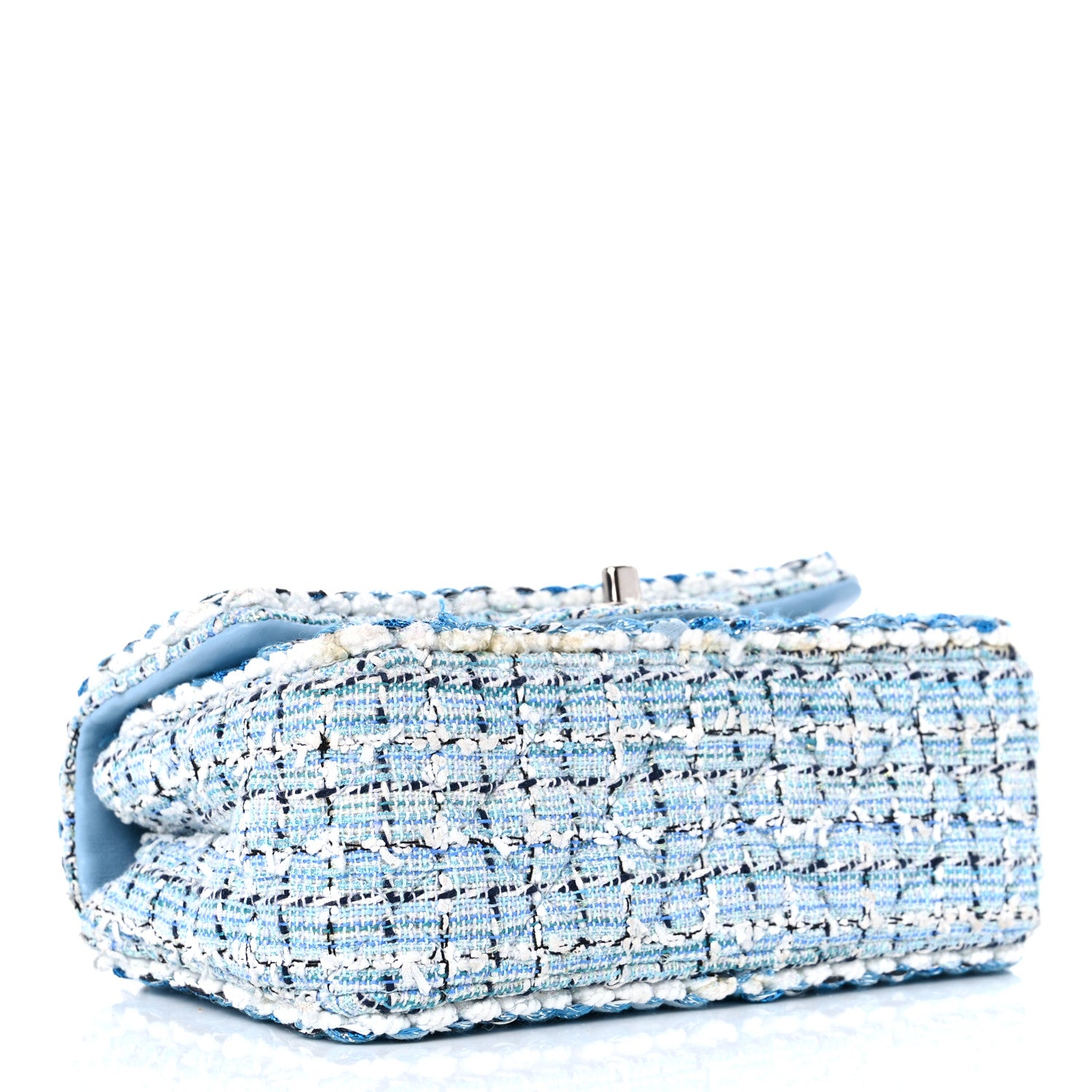 Chanel Tweed Braid Mini Flap Blue White 4 of 11