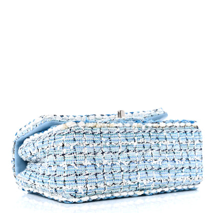 Chanel Tweed Braid Mini Flap Blue White 4 of 11