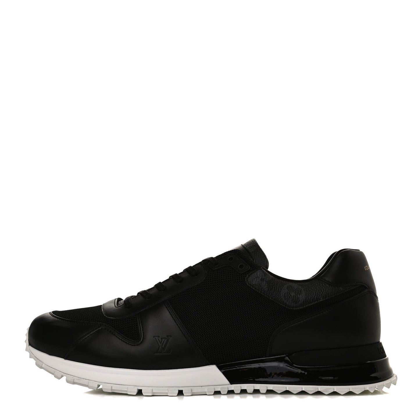 Calfskin Monogram Run Away Sneakers 9.5 Black