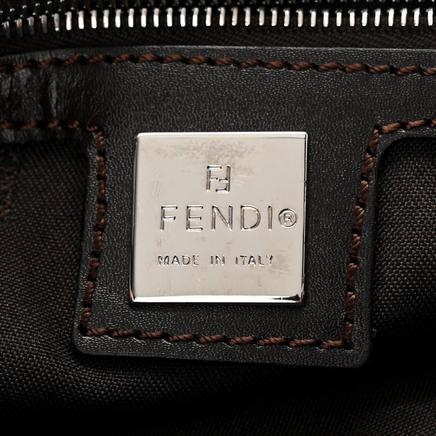 Fendi Denim Baguette Blue 6 of 12