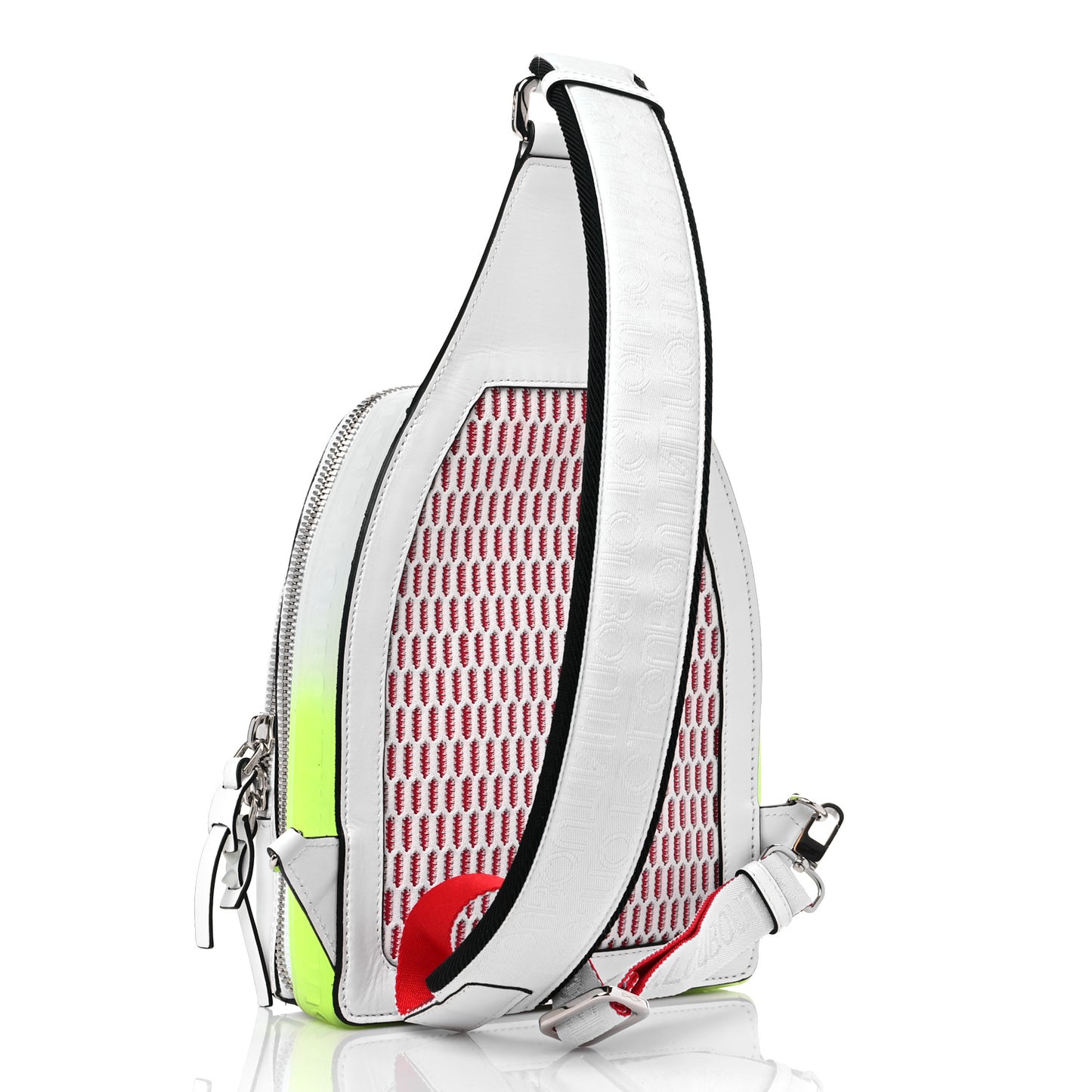 Calfskin Loubifunk Crossbody White Fluo