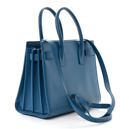 Saint Laurent Calfskin Baby Sac De Jour Indigo 3 of 15