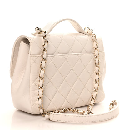 Chanel Caviar Quilted Medium Business Affinity Flap White 3 of 12