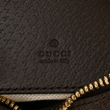 Gucci GG Supreme Monogram Textured Dollar Calfskin Small Ophidia Shoulder Bag Beige Ebony New Acero 6 of 10