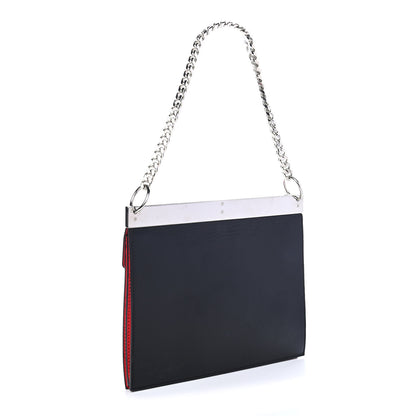 Alexander McQueen Calfskin Two Tone Drop Chain Shoulder Bag Red 3 of 9