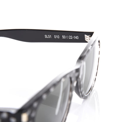 Saint Laurent Square Heart Sunglasses SL51 Black 5 of 8