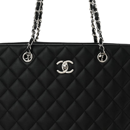 Chanel Calfskin Quilted Large Classic Shopping Tote Black 8 of 11