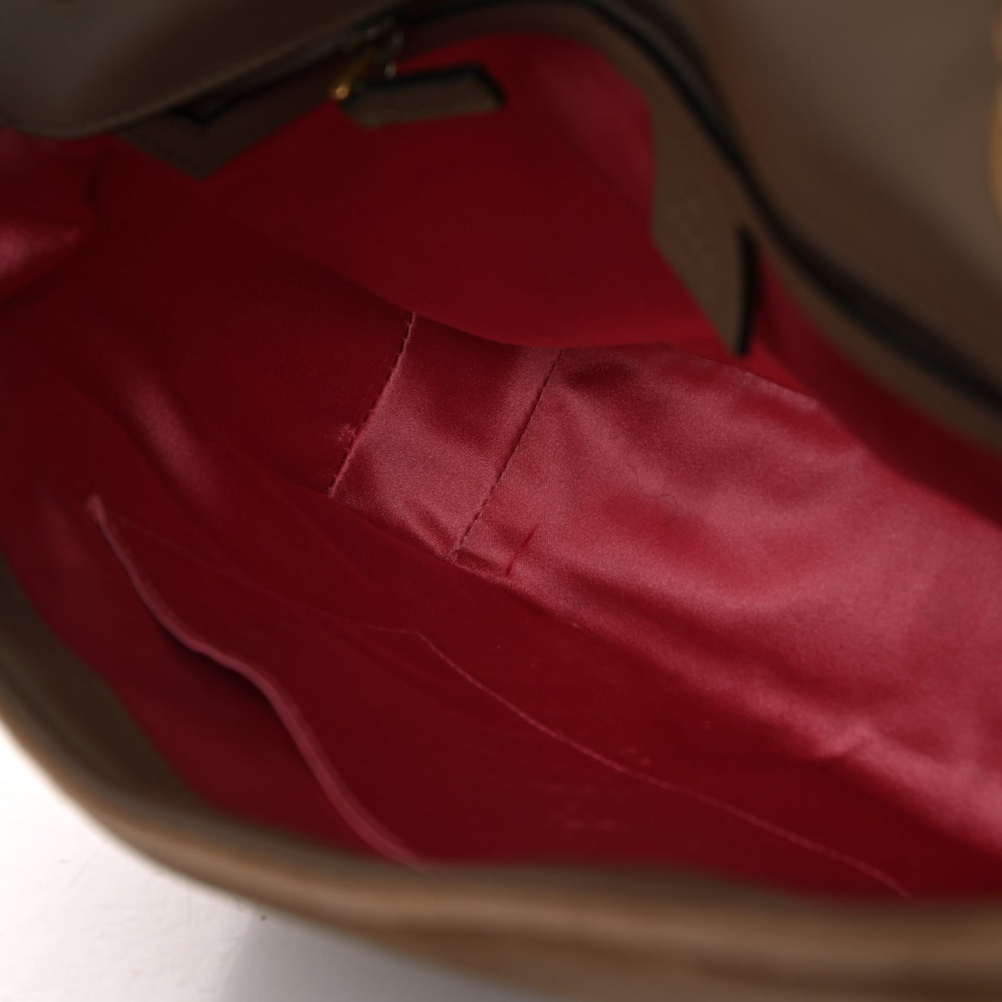 Velvet Matelasse Medium GG Marmont Shoulder Bag Taupe