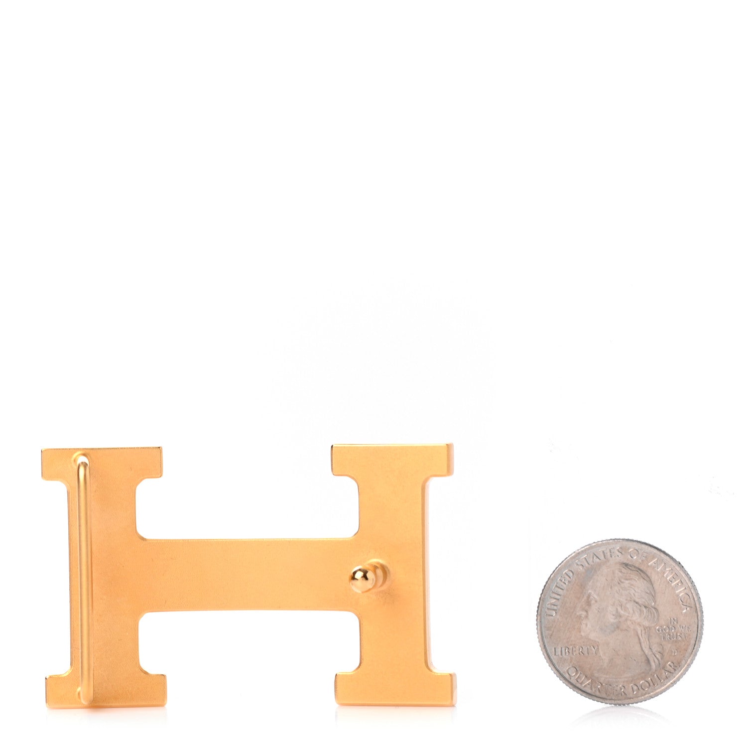 Hermes Strie 32mm H Belt Buckle Gold 2 of 3