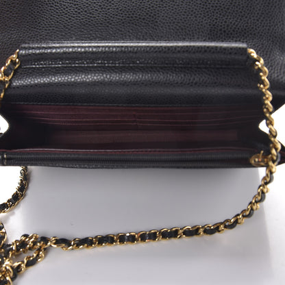Chanel Caviar Quilted Wallet On Chain WOC Black 5 of 10