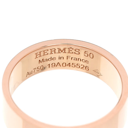 Hermes 18K Rose Gold Diamond PM H D'Ancre Ring 50 5.25 4 of 5